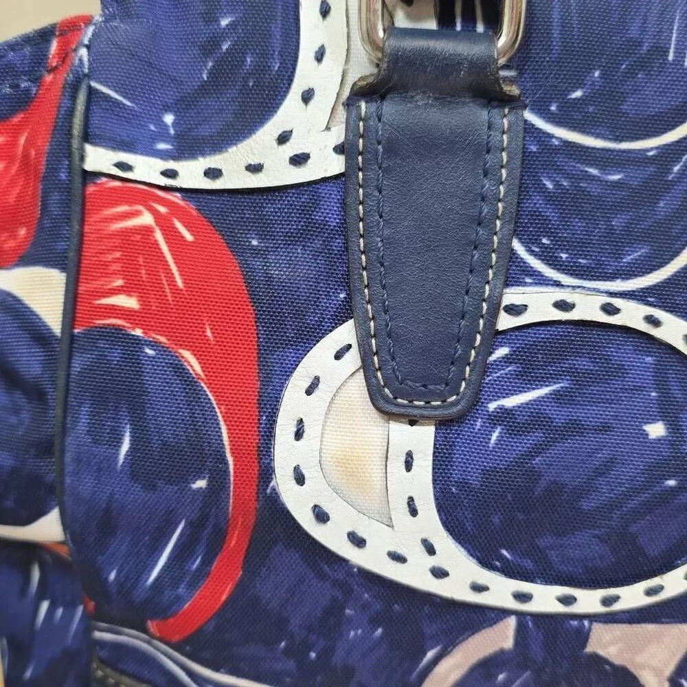 Coach Legacy Heritage Candace Carryall Signature Satchel F19951 Multicolor - Picture 5 of 16